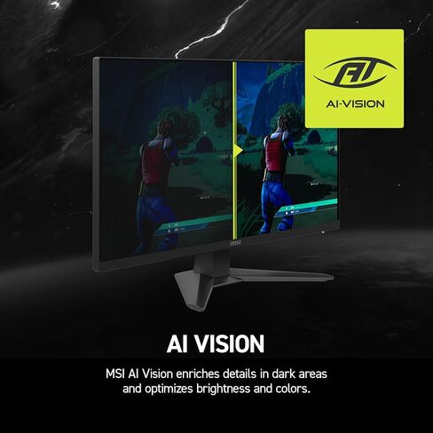 MSI MAG 275CF X24 27 بوصة 1920 × 1080 (FHD) شاشة ألعاب ، 240 هرتز ، المزامنة التكيفية ، HDR Ready ، HDMI ، VGA Port ، Vesa Mountable ، Tilt ، 4 جوانب إطار نحيف ، 0.5 مللي ثانية ، أسود ، أسود ، أسود in Saudi Arabia