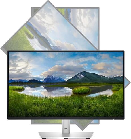Dell P2225H 22 "Full HD 100Hz 16: 9 1MS IPS Monitor ، حزمة أسود وفضي مع Deco Gear 2x 6ft 4K HDMI 2.0 Cable & Deco Gear CPS الحصرية 26 شهرًا (Beach-CPS-26M250) in Saudi Arabia