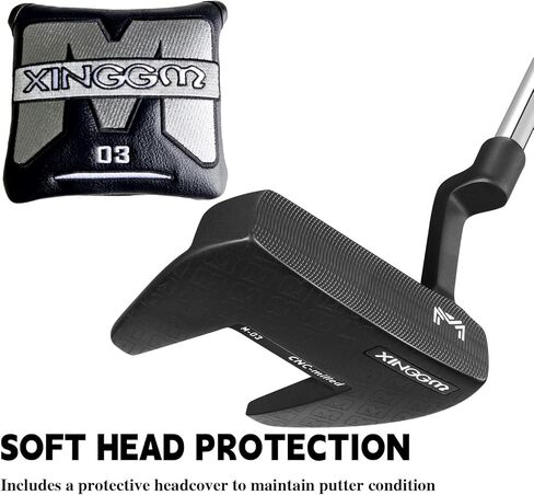 XINGGM CNC Golf Putter for Men Right Handed,Blade/Mallet Putters,Golf Head Cover Included-34 Inches in Kuwait
