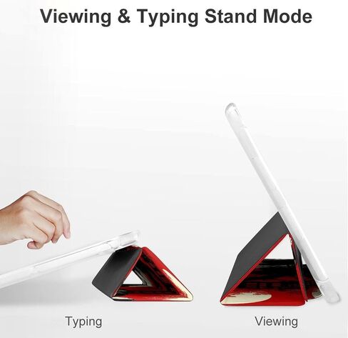 قضية Geisha Moon اليابانية مع حامل القلم Trifold Slim خفيف الوزن متوافق مع iPad Mini 4/5/6 Mini4/5 （7.9in） in Kuwait