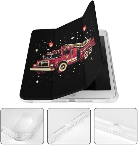 حالة شاحنات النار مع حامل القلم رفيع الخفيفة الوزن trifold حامل متوافق مع iPad mini 4/5/6 mini4/5 （7.9in） in Kuwait