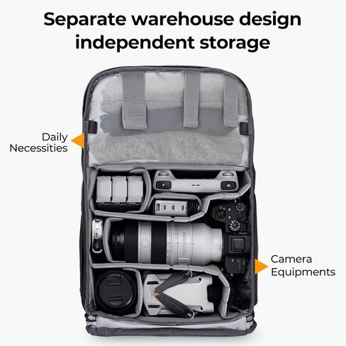 K & F Concept Camera Backpack 20L Came Camera ، حقيبة الكاميرا الواقية in Kuwait