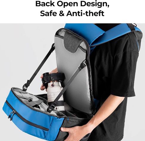 K & F Concept Camera Backpack 20L Came Camera ، حقيبة الكاميرا الواقية in Kuwait