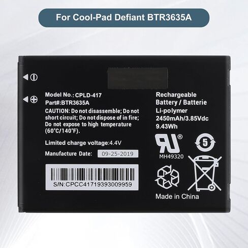 Replacement Battery CPLD-417 Compatible with CoolPad Defiant BTR3635A with Tools in Saudi Arabia