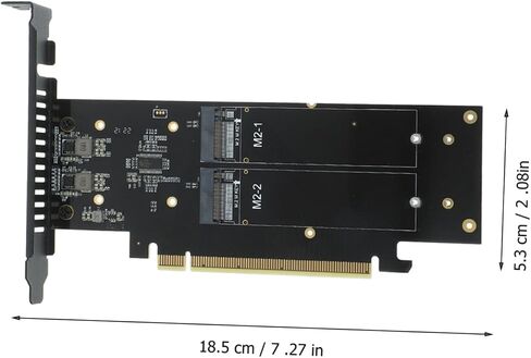 POPETPOP Nvme to Pci Express Adapter Card Ports Pci E Converter for High Speed SSD Supports Bifurcation Easy Installation Dual Sided Design Reliable Performance in Saudi Arabia