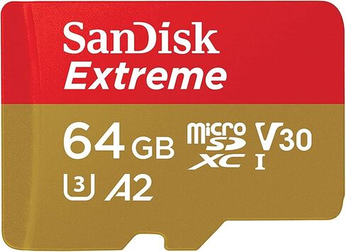 SanDisk 64GB (2 Pack) Extreme microSDXC 170MB/s UHS-I Memory Card SDSQXAH-064G-GN6MN Bundle with (1) GoRAM Card Reader (64GB, 2 Pack) in Saudi Arabia