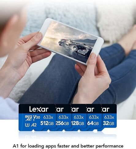 LEXAR عالية الأداء 633x microSDHC/MicroSDXC UHS-I بطاقة الذاكرة 32GB in Saudi Arabia