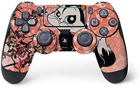 Skinit Skinit Gaming Gaming Skiner مع PS4 Pro/Slim Controller - تصميم Looney Tunes مرخص رسميًا Pussyfoot in Saudi Arabia