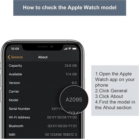 موصل الجزء الجديد من غلاف ضربات القلب الخلفي المتوافق مع Apple Watch Series 7 45 مم (فقط لنظام تحديد المواقع العالمي) مع مجموعة أدوات الإصلاح المطورة in Saudi Arabia