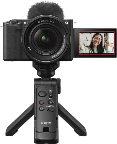 Sony GP-VPT3 متعددة الوظائف Bluetooth 3-in-1 Shooting Grip و Tripod و Remote Remote لقائد Vloggers والمصورين ومبدعي الفيديو (أسود) in Saudi Arabia