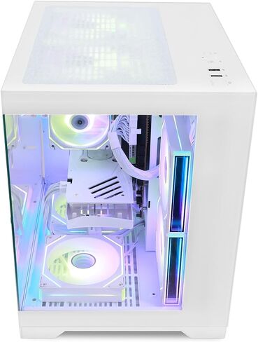 ألعاب الكمبيوتر كمبيوتر سطح المكتب-AMD Ryzen 5 5500 6-Core 3.6 GHz ، Geforce RTX 5060 8GB ، 16GB DDR4 3200MHz RAM ، 1TB PCIE SSD ، RGB Fan ، WiFi & Bluetooth Windows 11 Pro-White in Kuwait