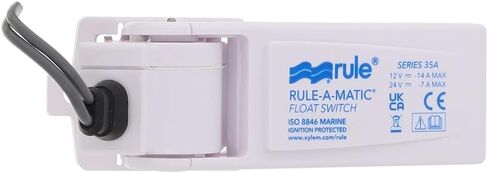 رول مفتاح عائم لمضخة بيلج رول ايه ماتيك 35 امبير، خالي من الزئبق، ابيض in Kuwait