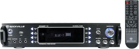 حزمة AudioSavings: (1) RV RPA60BT V2 1000 وات 2-CH USB Bluetooth Karaoke Bundle مع (4) 2 RV HC55-16 White 5.25 "300 واط أبيض مكبرات صوت للمطعم/البار (العناصر 5) in Saudi Arabia
