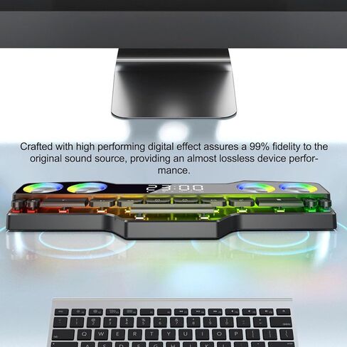 مكبرات صوت الكمبيوتر VBESTLIFE ، صوت جهاز كمبيوتر محمول من Bluetooth RGB ، AUX ، بطاقة الذاكرة ، تشغيل محرك أقراص USB ، مكبرات صوت الكمبيوتر التي تعمل بالطاقة USB للشاشة ، الهاتف ، الكمبيوتر ، الكمبيوتر المحمول in Saudi Arabia