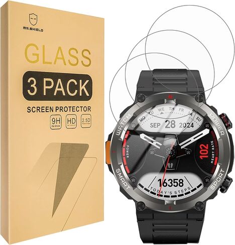 Mr.Shield Screen Protector compatible with Blackview W50 Pro [Tempered Glass] [3-PACK] [Japan Glass with 9H Hardness] in Saudi Arabia