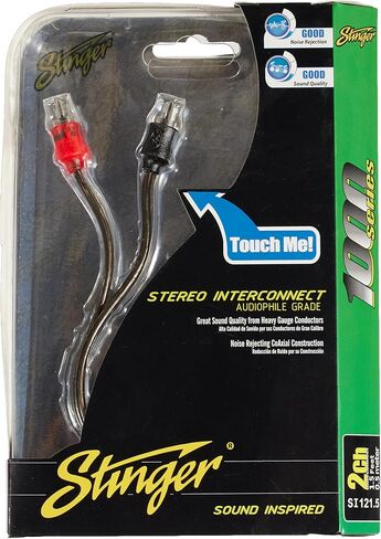 Stinger SI121.5 1.5ft 1000 سلسلة من قناة 2 قناة Audiophile Clister RCA Connect interconnect in Kuwait