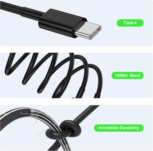 45W Super Fast Charger USB C, 2-Pack Dual Port Type C Charger Fast Charging,with 6/6FT Cable&Cord for Samsung Galaxy S25 Ultra/S24 Ultra/S23/S22/S21/S20+, iPhone16/15 in Saudi Arabia