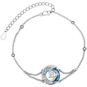 JUSTKIDSTOY Semicolon Bracelets Sterling Silver Infinity Love Adjustable Chain Bracelet Suicide Awareness Jewelry Inspirational Gifts for Women Birthday in Saudi Arabia