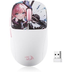 Redragon M817 الماوس السلكي للألعاب ، 24000 نقطة في البوصة مع 5 أزرار قابلة للبرمجة وتصميم اقتصادي ، 37 جرام خفيفة الوزن ، يدعم البرمجيات مفاتيح DIY ، الأسود in Kuwait
