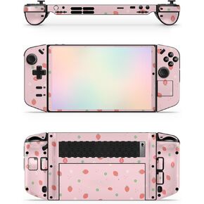 Zoomhitskins Glitter Gaming Skin متوافق مع Lenovo Legion Go Skin و Bunny Strawberry Pink Pastel Kawaii Cute Rabbit و 3M Vinyl Sconer Wrape ، مصنوع في الولايات المتحدة الأمريكية in Kuwait