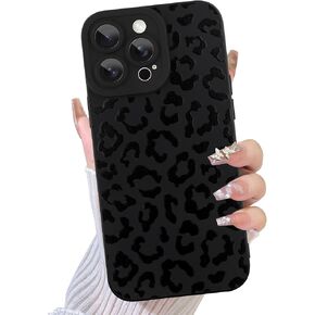 TEAUGHT Compatible with iPhone 14 Pro Case Cute Pattern White Leopard Print Cheetah Shockproof Silicone Phone Cover for Girls Women -White in Saudi Arabia