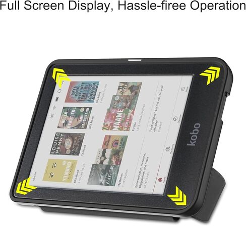 علبة ذكية لـ Kobo Libra Color 7 بوصات ، أساليب أنحف وأخف حالة غلاف الأوريغامي الذكي للجلد لـ 7 بوصات ملون لـ Kobo (2024) / Kobo Libra 2 (2021) Ereader Blackish Green in Kuwait