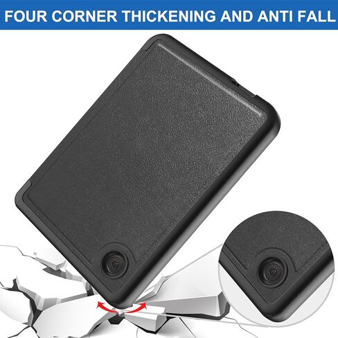 علبة ذكية لـ Kobo Libra Color 7 بوصات ، أساليب أنحف وأخف حالة غلاف الأوريغامي الذكي للجلد لـ 7 بوصات ملون لـ Kobo (2024) / Kobo Libra 2 (2021) Ereader Blackish Green in Kuwait