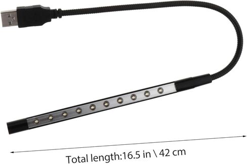 2PCS USB LED مصباح القراءة مجموعة مرنة مصباح مكتب مرن للعيون لاستخدام سرير قابلية لإعادة الشحن ضوء القراءة للكتب سطوع الألوان العشوائية in Kuwait
