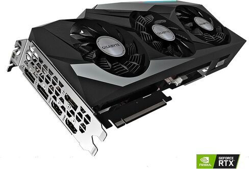 GIGABYTE GEFORCE RTX 3080 TI Gaming OC 12G CARTER ، 3X Windforce Card ، 12GB 384-BIT GDDR6X ، GV-N308TGAMING OC-12GD VIDEO (متجددة) in Kuwait