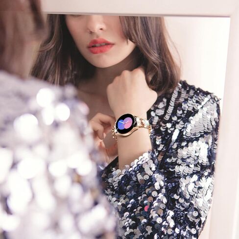 WINGLE for Galaxy Watch 9/8/ 8 Classic Band 40/44/46mm Galaxy Watch 7 6 5 4 FE Band 40mm 44mm Samsung Watch 5 Pro Bands 45mm, Women Four Leaf Clover Bling Bands for Watch 6/4 Classic 43mm 47mm 42mm 46mm in Saudi Arabia