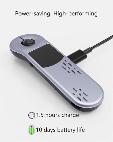 Air Mouse Bluetooth Rechargeable Presenter with Touchpad, Remote Control for PowerPoint/Keynote/TikTok/Camera/Kindle App, Applicable for PC/iOS/Android (Black) in Kuwait