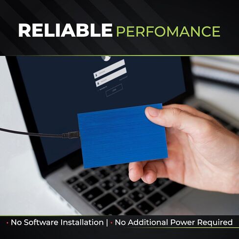 محرك الأقراص الصلبة الخارجي المحمولة 500 جيجابايت - Ultra Slim USB 2.0 2.5 بوصة HDD للكمبيوتر المحمول ، الكمبيوتر ، MAC ، Chromebook - محرك النسخ الاحتياطي الخارجي للتخزين - محرك أقراص مضغوط محمول - أزرق in Kuwait