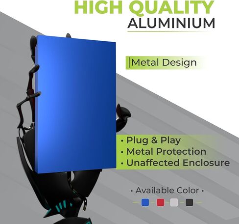 محرك الأقراص الصلبة الخارجي المحمولة 500 جيجابايت - Ultra Slim USB 2.0 2.5 بوصة HDD للكمبيوتر المحمول ، الكمبيوتر ، MAC ، Chromebook - محرك النسخ الاحتياطي الخارجي للتخزين - محرك أقراص مضغوط محمول - أزرق in Kuwait