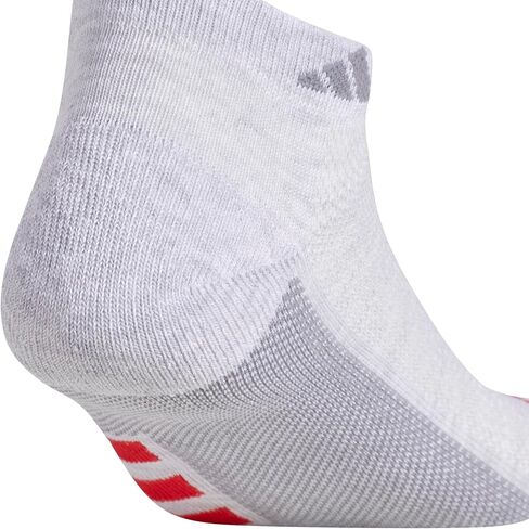 adidas Men's Superlite Stripe 3 Low Cut Socks (3-Pair), White/Clear Onix Grey/Clear Grey, Large in Saudi Arabia