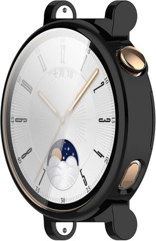 FitTurn Compatible with Huawei Watch GT4 41mm-TPU Full Cover Plating Case In Stock Protective for Huawei Watch GT4 41mm watch cases for Men Women Series(6Colors (clear) in Saudi Arabia