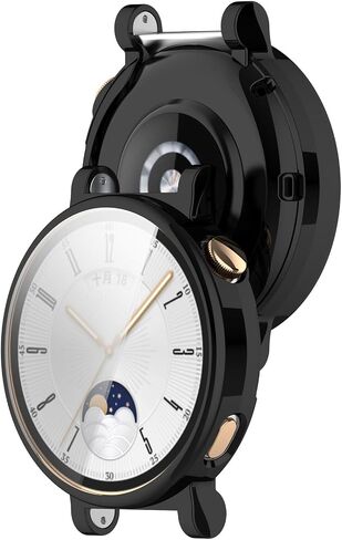FitTurn Compatible with Huawei Watch GT4 41mm-TPU Full Cover Plating Case In Stock Protective for Huawei Watch GT4 41mm watch cases for Men Women Series(6Colors (clear) in Saudi Arabia