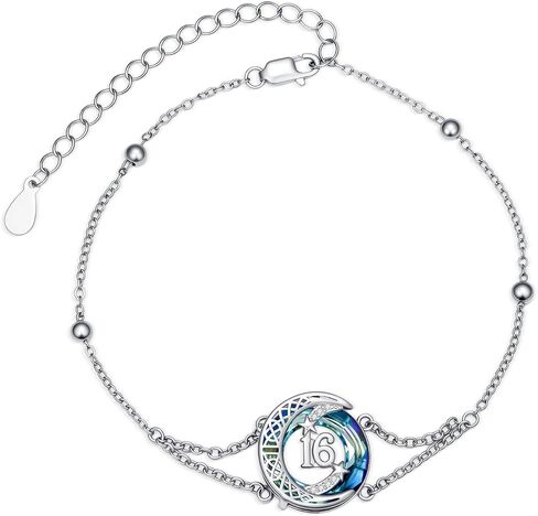 JUSTKIDSTOY Semicolon Bracelets Sterling Silver Infinity Love Adjustable Chain Bracelet Suicide Awareness Jewelry Inspirational Gifts for Women Birthday in Saudi Arabia