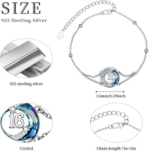 JUSTKIDSTOY Semicolon Bracelets Sterling Silver Infinity Love Adjustable Chain Bracelet Suicide Awareness Jewelry Inspirational Gifts for Women Birthday in Saudi Arabia