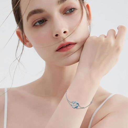JUSTKIDSTOY Semicolon Bracelets Sterling Silver Infinity Love Adjustable Chain Bracelet Suicide Awareness Jewelry Inspirational Gifts for Women Birthday in Saudi Arabia