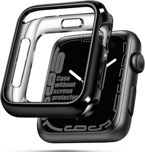 Cover Environmental Soft Flexible TPU Anti-Scratch Lightweight Protective 40mm Iwatch Case Compatible with Apple Watch Series 8/7 Series 6/SE/5/4 Series 3/2/1 DJSC - Clear in Saudi Arabia