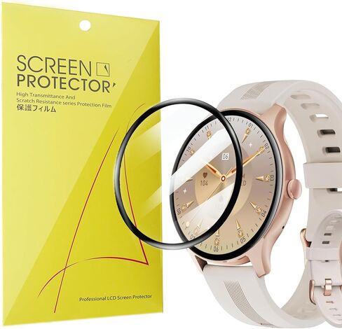 Compatible for HUAKUA Smart Watches Screen Protector, [3 Pack] 3D Full Coverage PET Screen Protector Film Compatible for HUAKUA H2 1.38 Inches Smart Watch (3 Pack) in Saudi Arabia