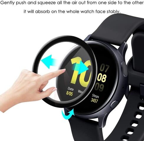 Compatible for HUAKUA Smart Watches Screen Protector, [3 Pack] 3D Full Coverage PET Screen Protector Film Compatible for HUAKUA H2 1.38 Inches Smart Watch (3 Pack) in Saudi Arabia