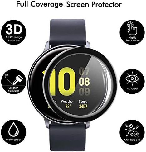 Compatible for HUAKUA Smart Watches Screen Protector, [3 Pack] 3D Full Coverage PET Screen Protector Film Compatible for HUAKUA H2 1.38 Inches Smart Watch (3 Pack) in Saudi Arabia