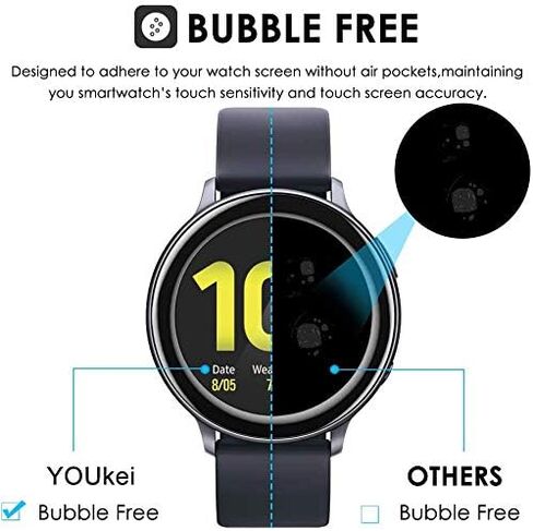Compatible for HUAKUA Smart Watches Screen Protector, [3 Pack] 3D Full Coverage PET Screen Protector Film Compatible for HUAKUA H2 1.38 Inches Smart Watch (3 Pack) in Saudi Arabia