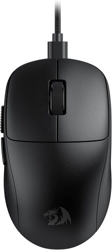 Redragon M817 الماوس السلكي للألعاب ، 24000 نقطة في البوصة مع 5 أزرار قابلة للبرمجة وتصميم اقتصادي ، 37 جرام خفيفة الوزن ، يدعم البرمجيات مفاتيح DIY ، الأسود in Kuwait
