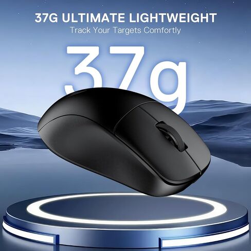 Redragon M817 الماوس السلكي للألعاب ، 24000 نقطة في البوصة مع 5 أزرار قابلة للبرمجة وتصميم اقتصادي ، 37 جرام خفيفة الوزن ، يدعم البرمجيات مفاتيح DIY ، الأسود in Kuwait