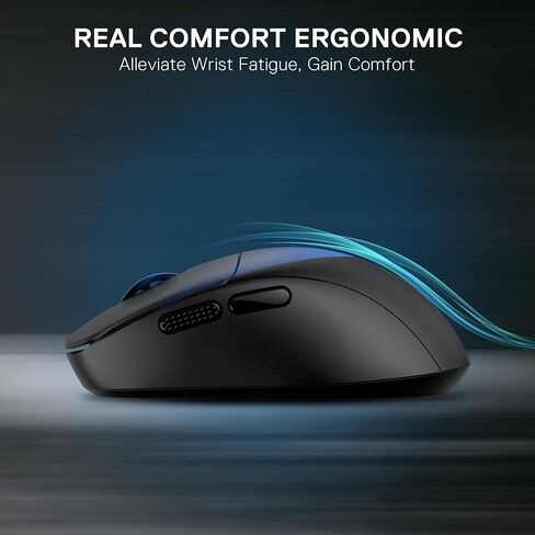 Redragon M817 الماوس السلكي للألعاب ، 24000 نقطة في البوصة مع 5 أزرار قابلة للبرمجة وتصميم اقتصادي ، 37 جرام خفيفة الوزن ، يدعم البرمجيات مفاتيح DIY ، الأسود in Kuwait