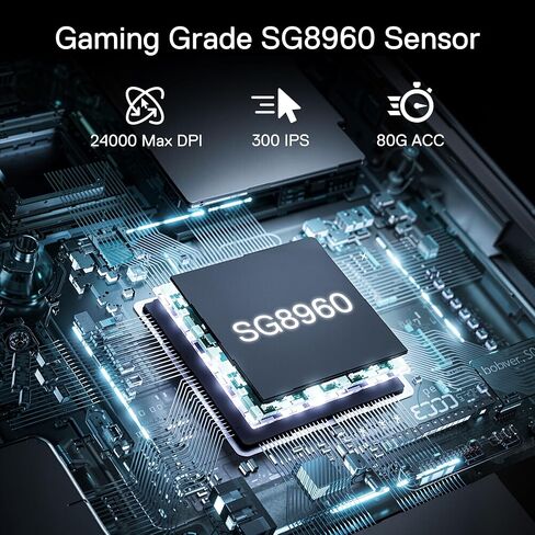 Redragon M817 الماوس السلكي للألعاب ، 24000 نقطة في البوصة مع 5 أزرار قابلة للبرمجة وتصميم اقتصادي ، 37 جرام خفيفة الوزن ، يدعم البرمجيات مفاتيح DIY ، الأسود in Kuwait