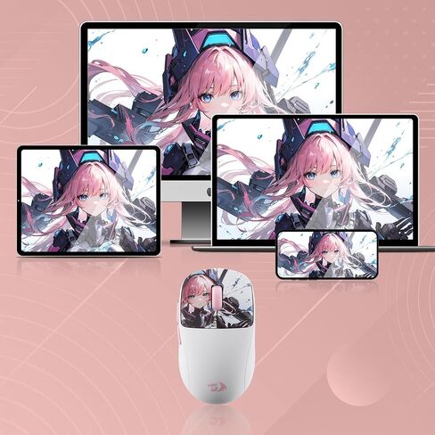 Redragon M817 الماوس السلكي للألعاب ، 24000 نقطة في البوصة مع 5 أزرار قابلة للبرمجة وتصميم اقتصادي ، 37 جرام خفيفة الوزن ، يدعم البرمجيات مفاتيح DIY ، الأسود in Kuwait