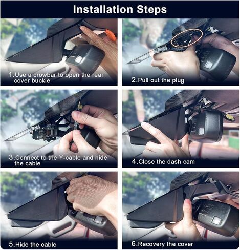 4K Front & 2K Rear 2 Channel HDR Dash Cam, Dual STARVIS 2 IMX678 IMX675, Custom Fit for Ford F150 2018-2025 F250/F350 Super Duty 2020-2025(Model A), 5GHz WiFi, GPS, 128GB Card in Kuwait